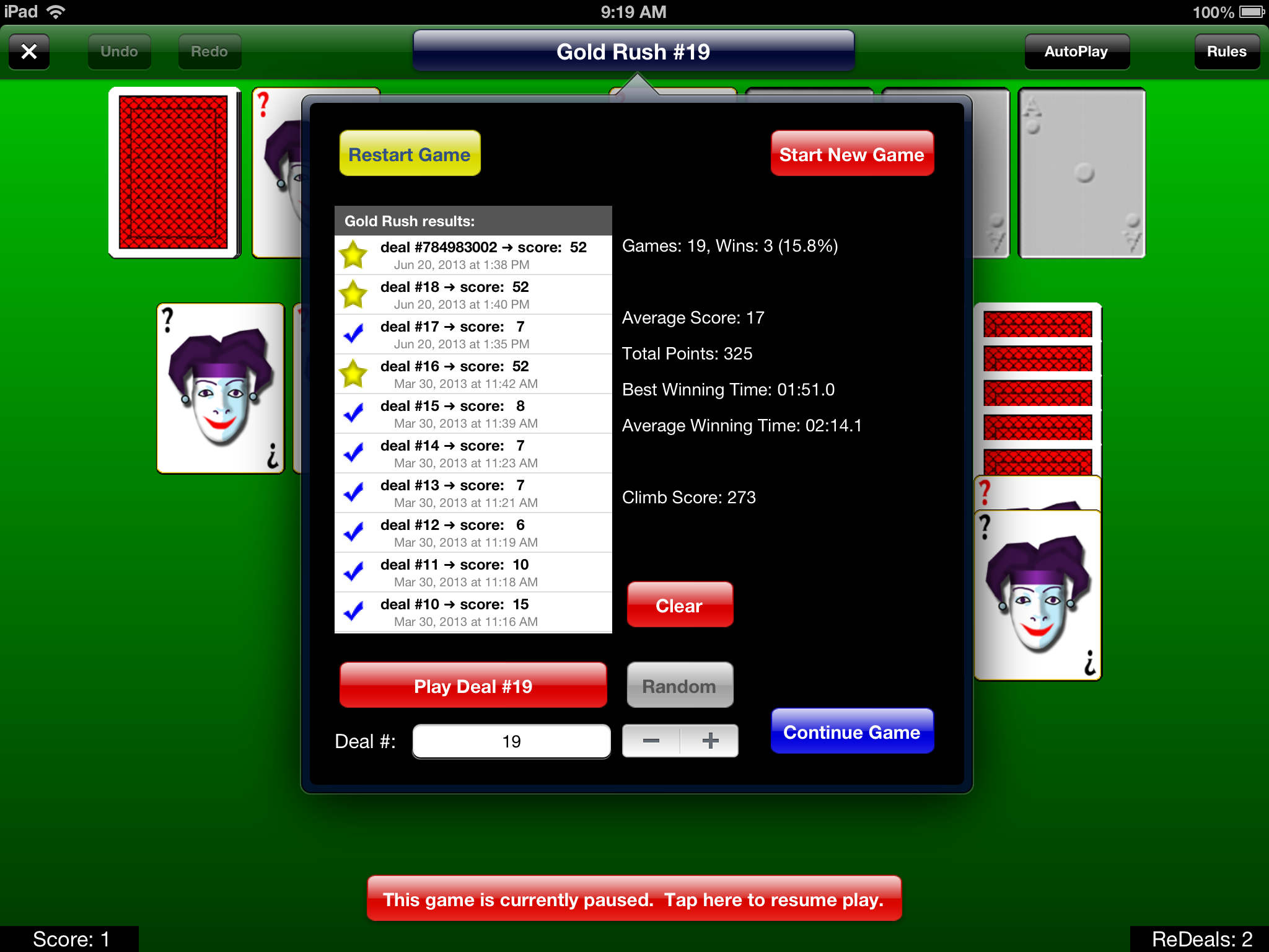 Pretty Good Solitaire